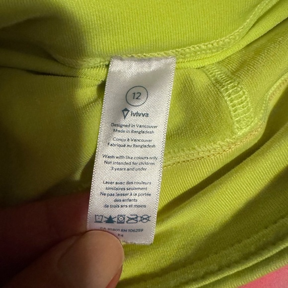 Ivivva Neon Yellow Activewear - Picture 2 of 5